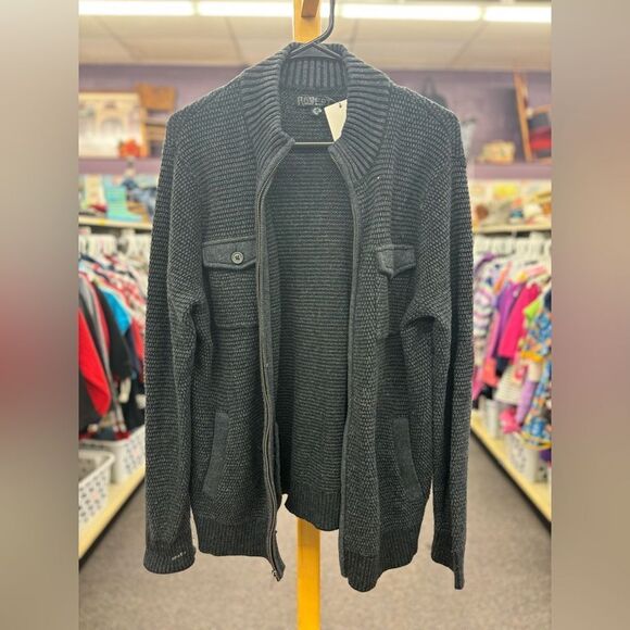 Marc Anthony Mens Med Charcoal Gray Knit Sweater - Picture 1 of 4